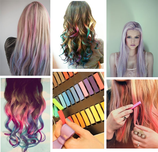 Hair Chaulk, Colourful Hair, Colour Hair, Hair extensions, pastel colours, pink hair